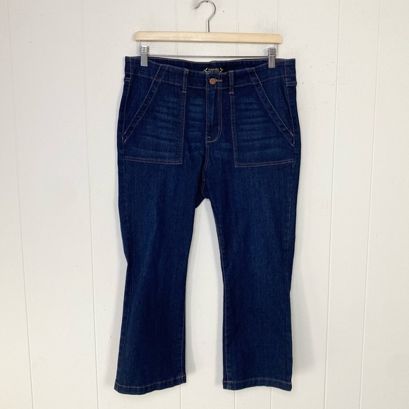Nanette Lepore Denim - Nanette Nanette Lepore Women’s Denim Blue Belle High Rise Crop Boot Jeans Sz 10P
